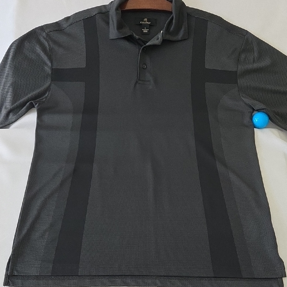 MEN'S GARY PLAYER CLASSIC RETRO 50's BLACK POLO SHIRT SZ L